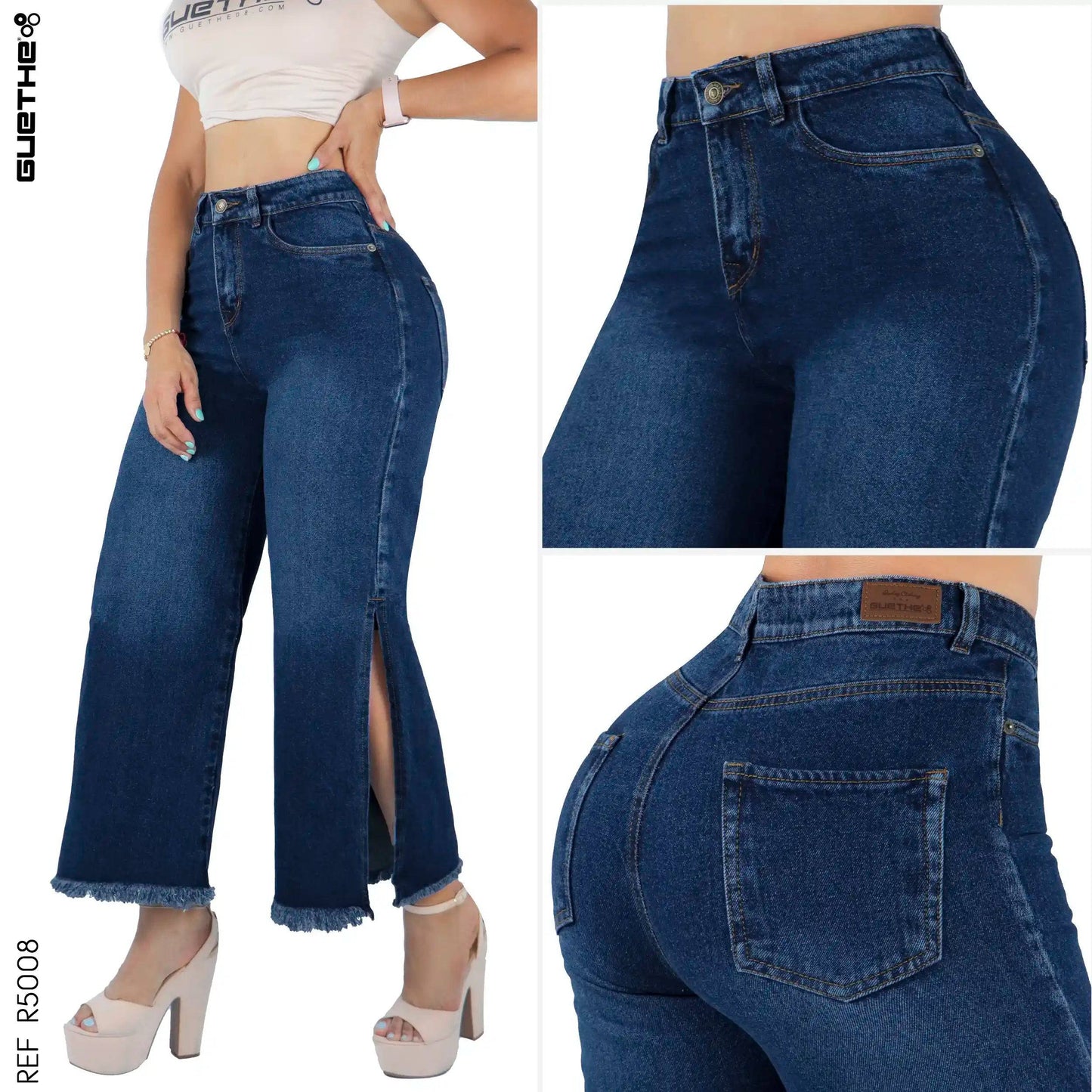 Jeans Mujer Rígido Palazzo R5008