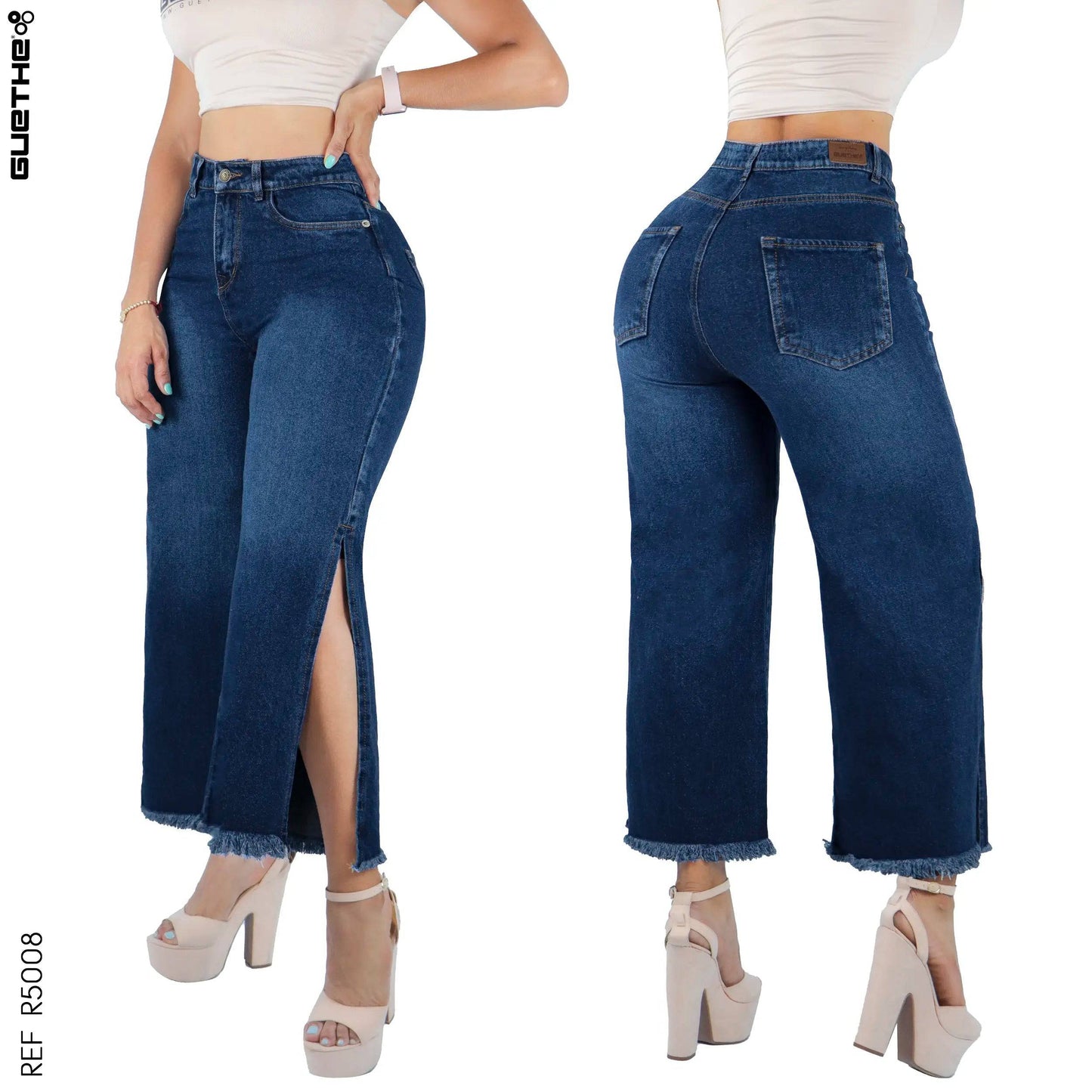 Jeans Mujer Rígido Palazzo R5008