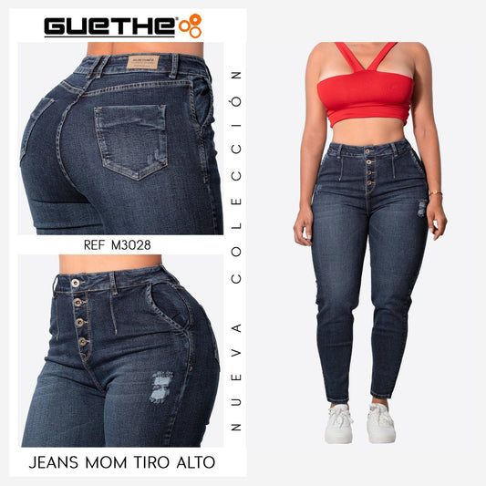 Mom Jeans Tiro Alto M3028