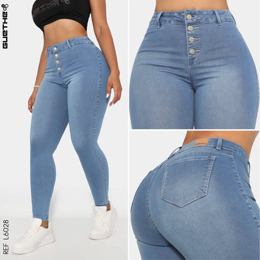 Jeans Push Up Mujer L6028