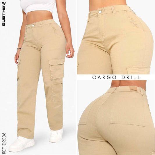 Pantalón Drill Cargo Cocoa DR008