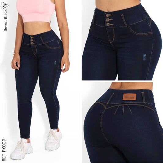 Jeans Mujer Pretina Ancha PK009