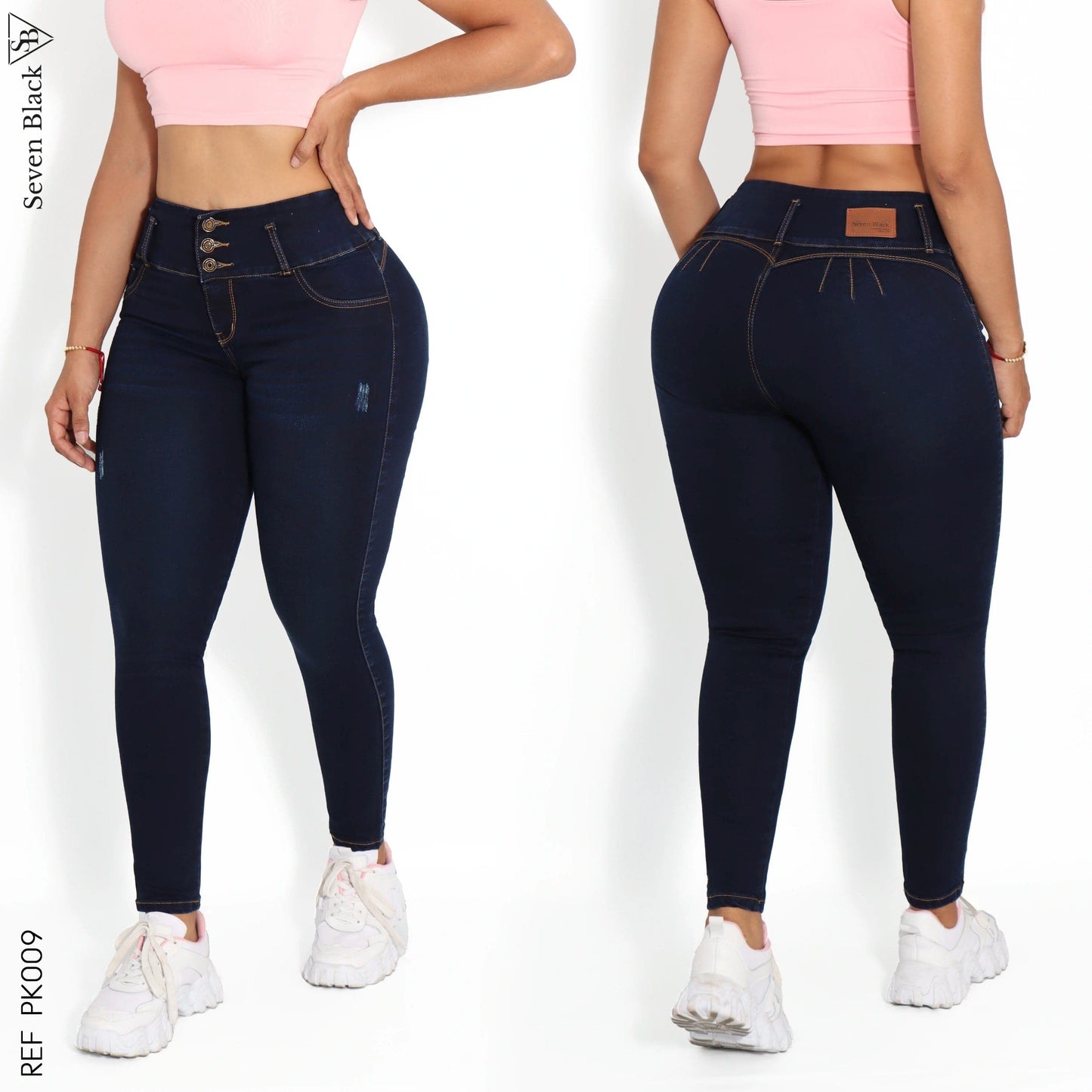 Jeans Mujer Pretina Ancha PK009