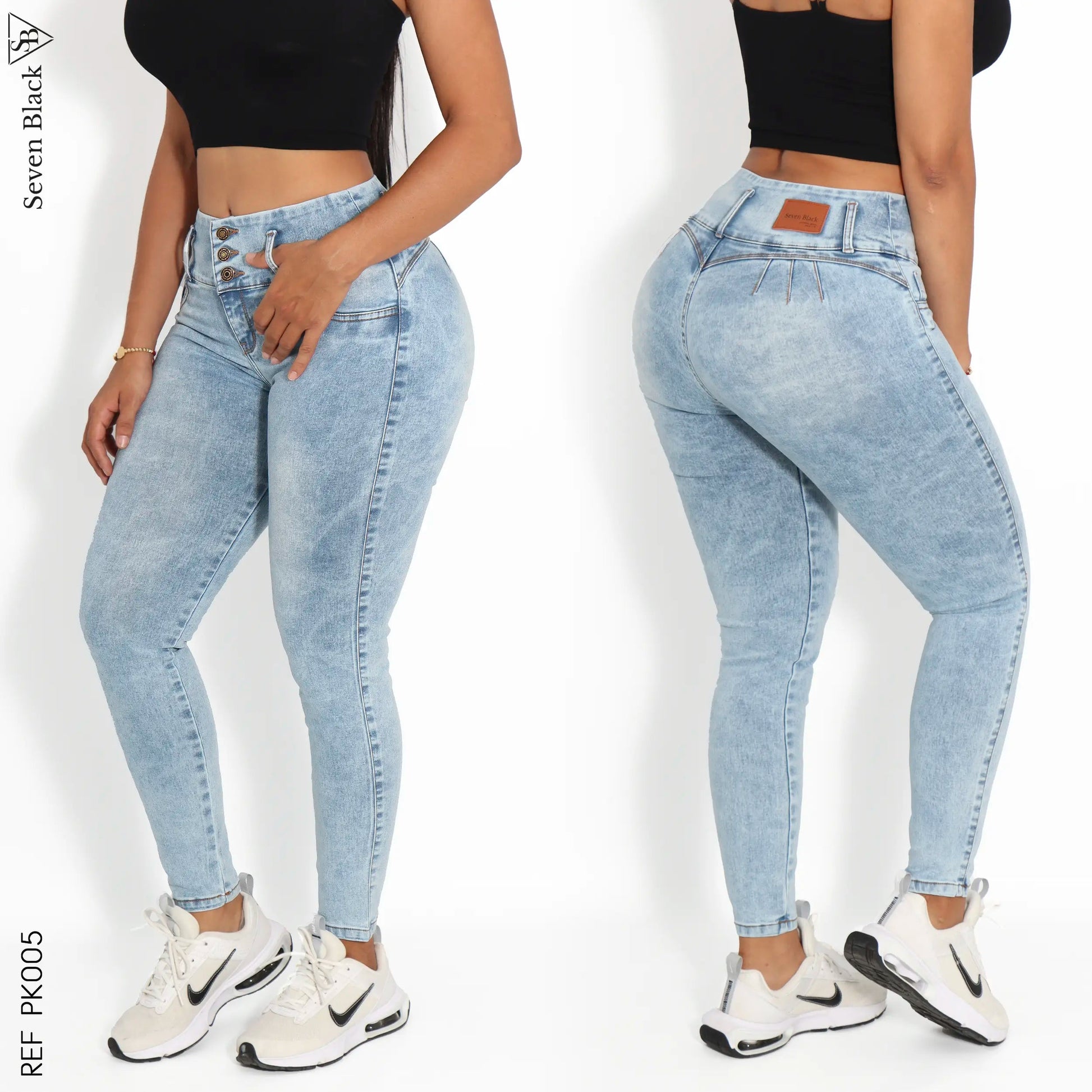 Jeans Mujer Pretina Ancha PK007 – Guethe08
